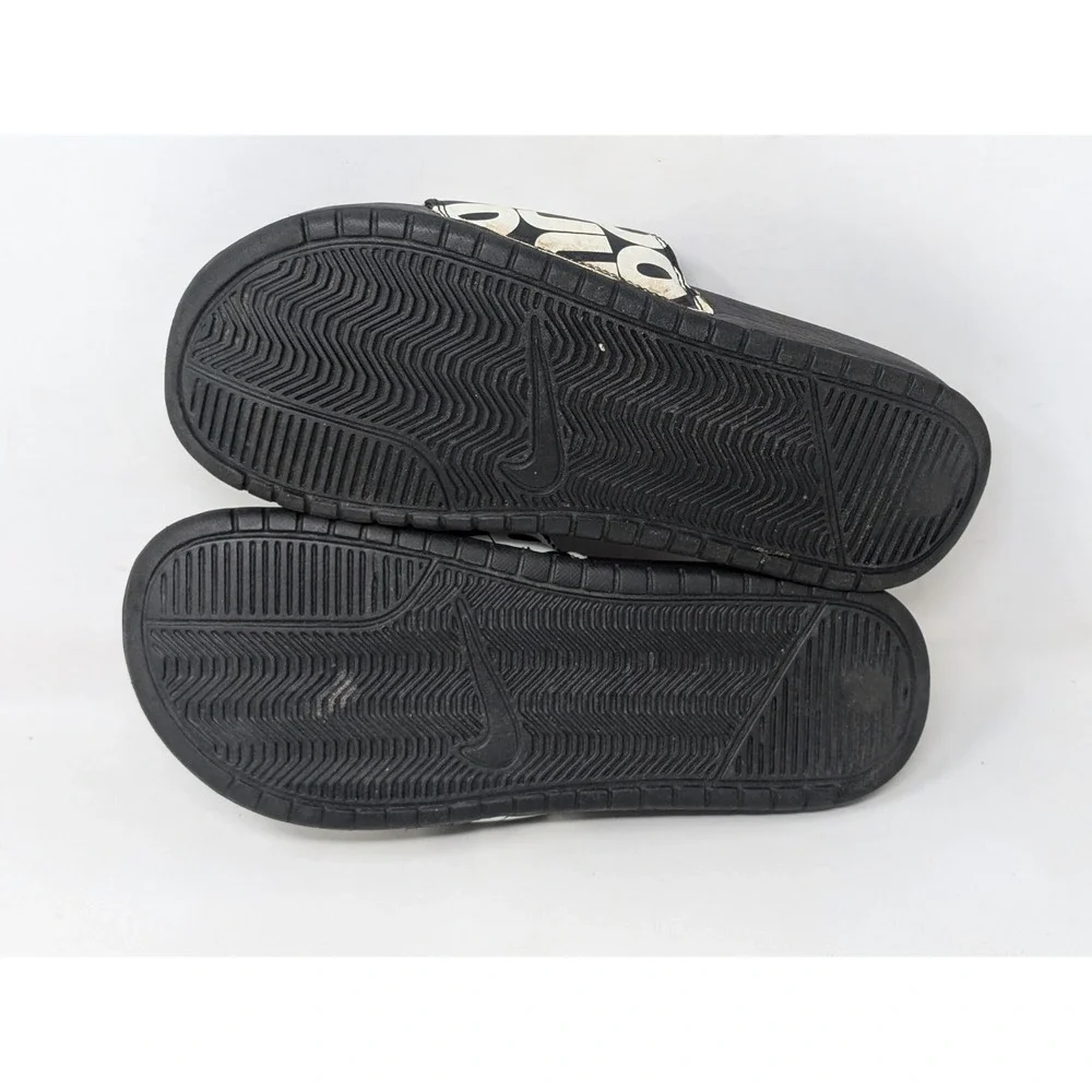 Nike Benassi‎ JDI Logo Sandals Men's Size 8 Slides 631261-024 Just Do It Print